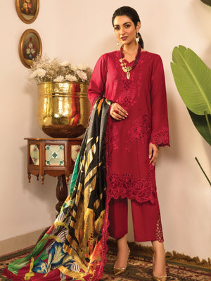 Rang Rasiya Rehmat Luxury Eid Collection Unstitched 3Pc Suit - ZARA