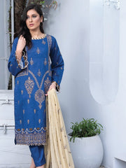 Rewayat by Sanam Saeed Unstitched Embroidered Lawn 3Pc Suit D-01