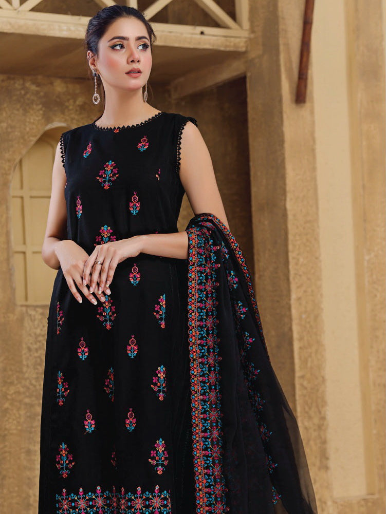 Rung by Sanam Saeed Unstitched Embroidered Lawn 3Pc Suit D-02