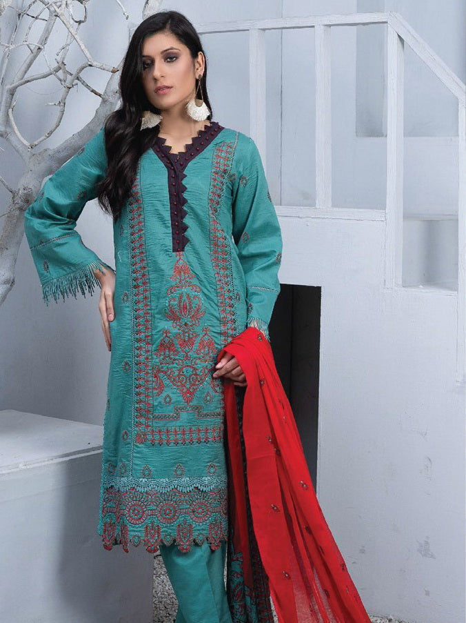 Rewayat by Sanam Saeed Unstitched Embroidered Lawn 3Pc Suit D-05