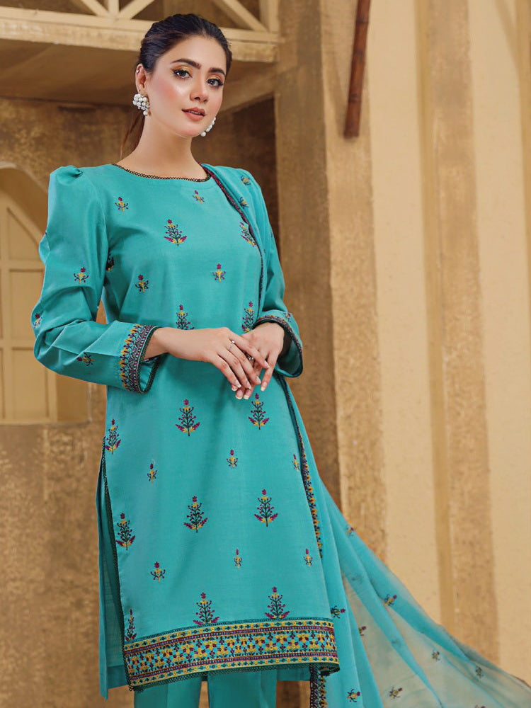 Rung by Sanam Saeed Unstitched Embroidered Lawn 3Pc Suit D-06