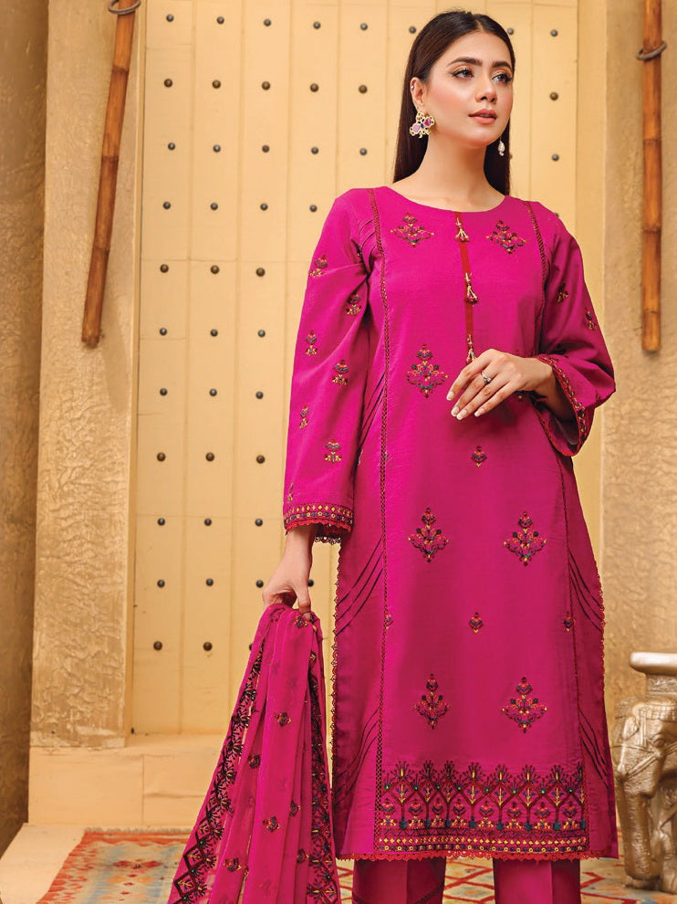 Rung by Sanam Saeed Unstitched Embroidered Lawn 3Pc Suit D-08