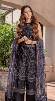 Preesha by Humdum Unstitched Embroidered Formals 3Pc Suit D-01