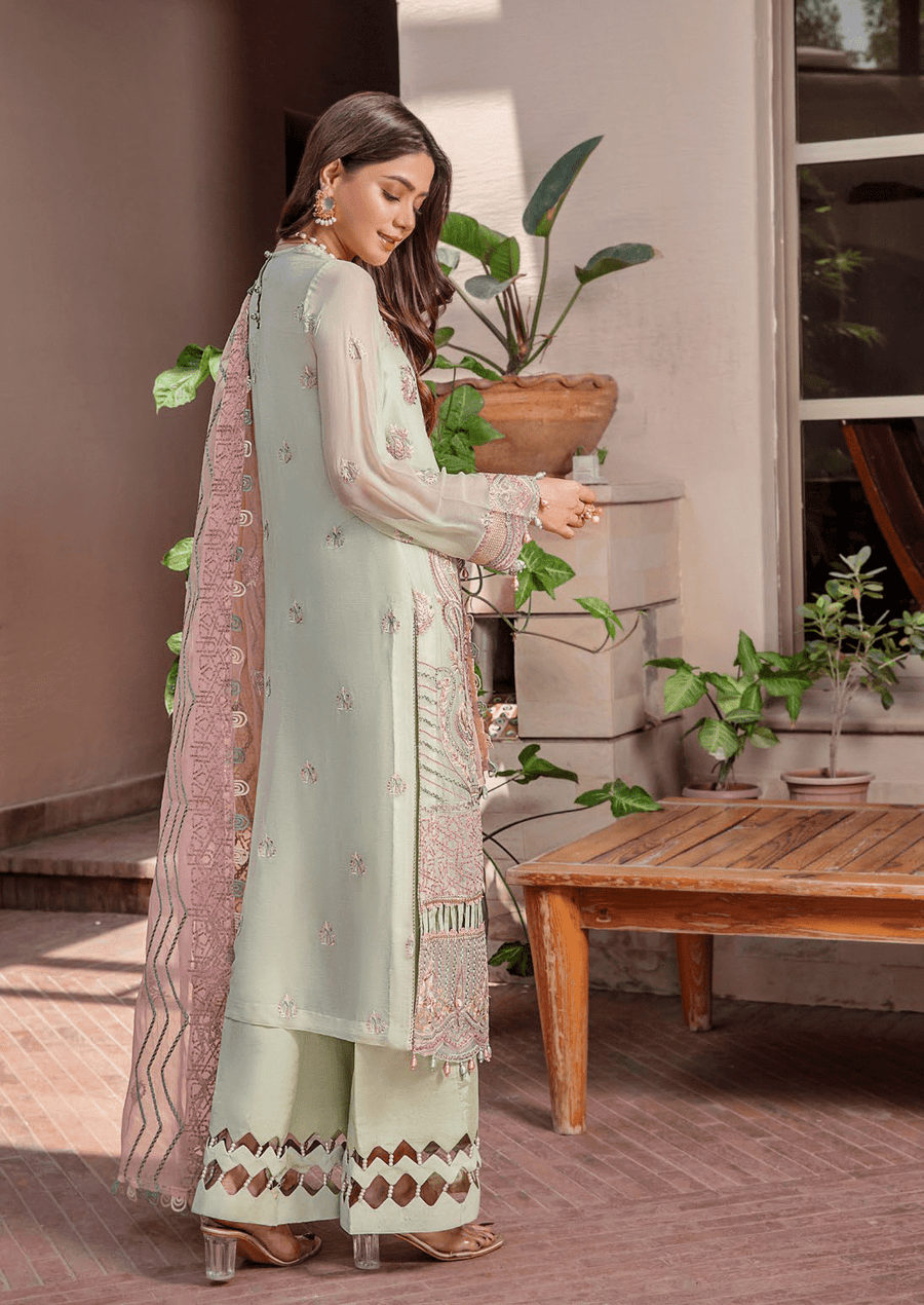 Preesha by Humdum Unstitched Embroidered Formals 3Pc Suit D-02
