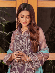 Preesha by Humdum Unstitched Embroidered Formals 3Pc Suit D-03