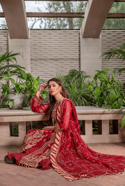 Preesha by Humdum Unstitched Embroidered Formals 3Pc Suit D-05