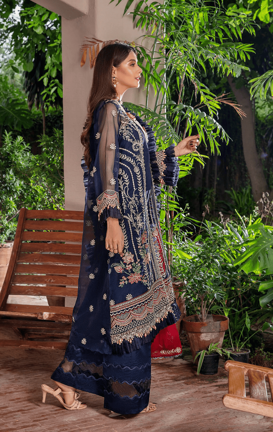 Preesha by Humdum Unstitched Embroidered Formals 3Pc Suit D-06