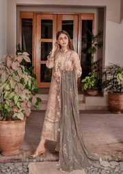 Preesha by Humdum Unstitched Embroidered Formals 3Pc Suit D-07