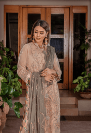 Preesha by Humdum Unstitched Embroidered Formals 3Pc Suit D-07