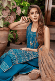 Preesha by Humdum Unstitched Embroidered Formals 3Pc Suit D-08