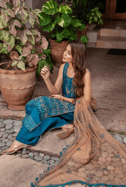 Preesha by Humdum Unstitched Embroidered Formals 3Pc Suit D-08