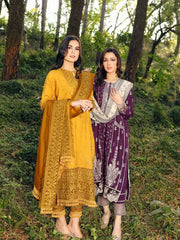 LYLA Winter Shawl Collection '22 Unstitched Embroidered 3Pc Suit D-01