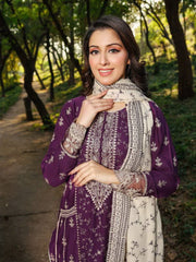 LYLA Winter Shawl Collection '22 Unstitched Embroidered 3Pc Suit D-01