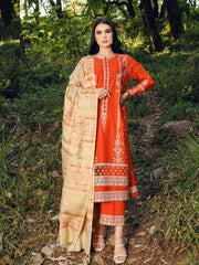 LYLA Winter Shawl Collection '22 Unstitched Embroidered 3Pc Suit D-02