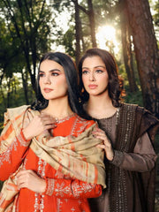 LYLA Winter Shawl Collection '22 Unstitched Embroidered 3Pc Suit D-02