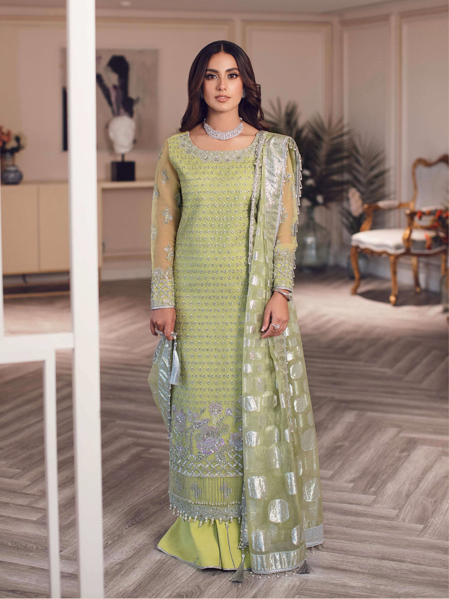 Rang Rasiya Ritzier Wedding Formals Unstitched 3Pc Suit - DILNUR