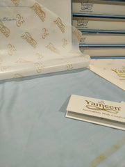 Yameen Divine Men’s Pure Fine Cotton Suits for Summer D-02 - FaisalFabrics.pk