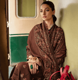 Rang Rasiya Safarnama Embroidered Linen Unstitched 3Pc D-09 Diya