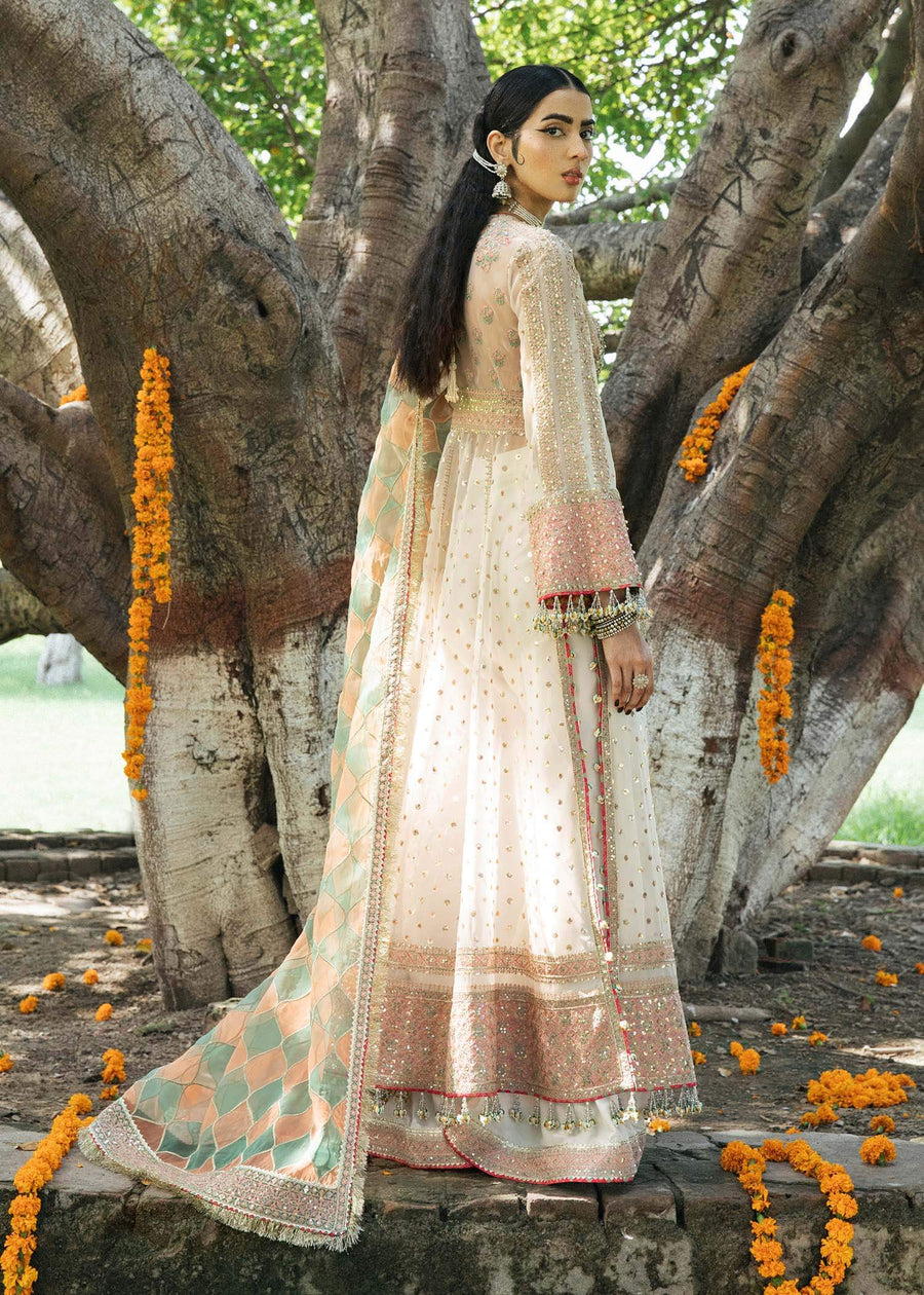 Paar by Hussain Rehar Festive Unstitched 3Pc Organza Suit - Diya