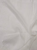 White Chikankari Embroidered Shawl Cotton Lawn Fabric DP-06
