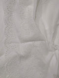 White Chikankari Embroidered Shawl Cotton Lawn Fabric DP-08