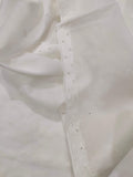White Chikankari Embroidered Shawl Cotton Lawn Fabric DP-13