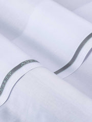 AURA by Dynasty Men’s Cotton Shalwar Kameez White For Summer - FaisalFabrics.pk