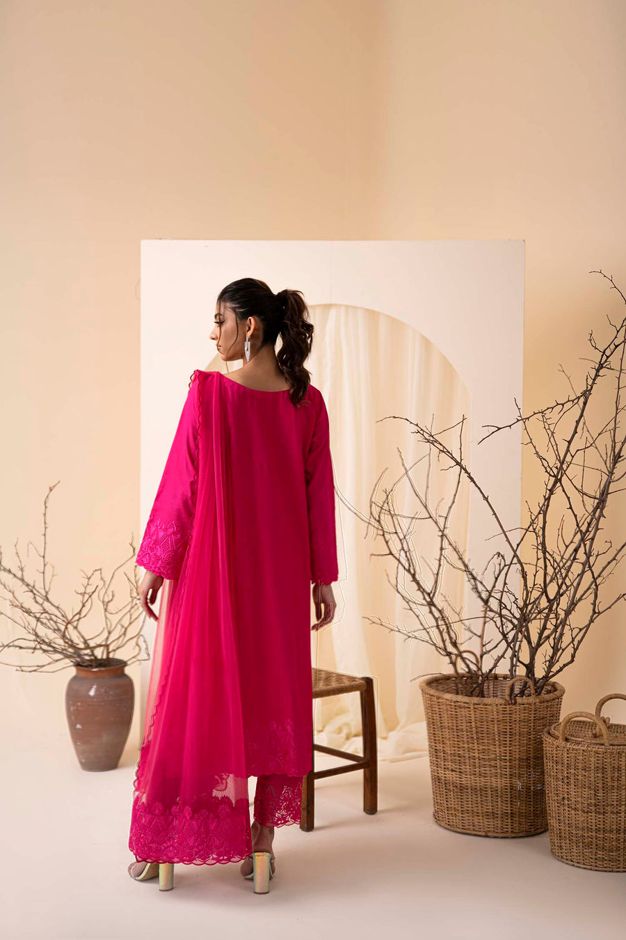 Nuriyaa Winter Pret Embroidered Khaddar 3 Piece Suit - Noor-e-Chasham