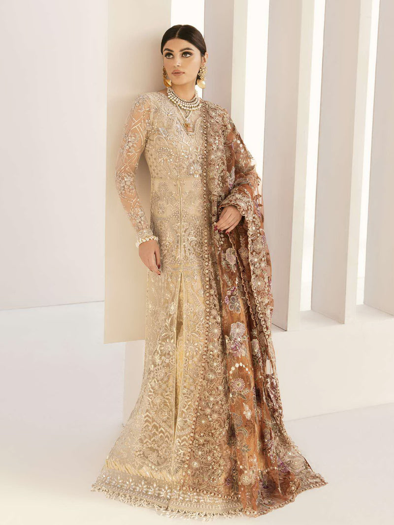 Baroque Chantelle Embroidered Net Unstitched 3Piece BQU-CH11-D03