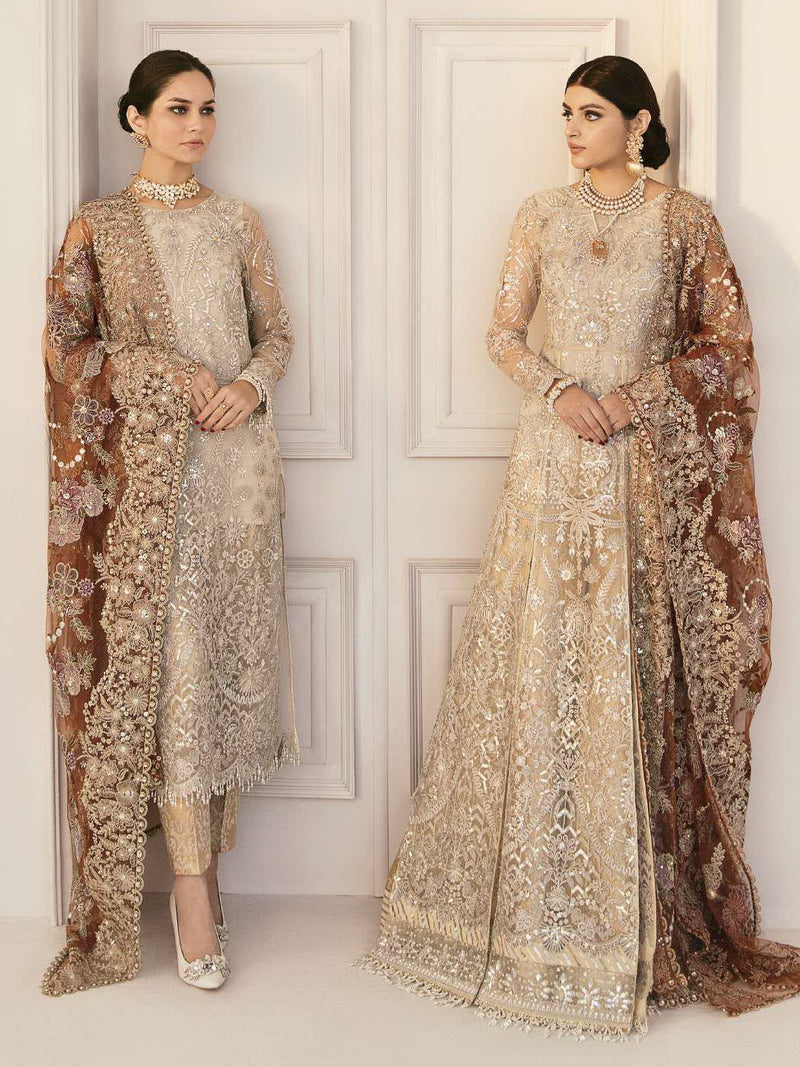 Baroque Chantelle Embroidered Net Unstitched 3Piece BQU-CH11-D03