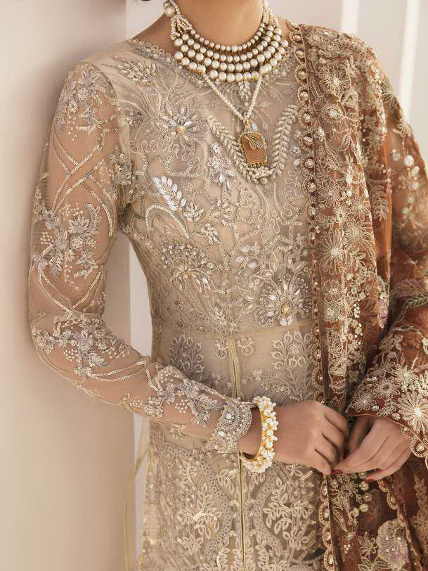 Baroque Chantelle Embroidered Net Unstitched 3Piece BQU-CH11-D03