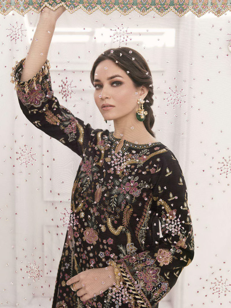 Baroque Chantelle Embroidered Raw Silk Unstitched 3Piece BQU-CH11-D04