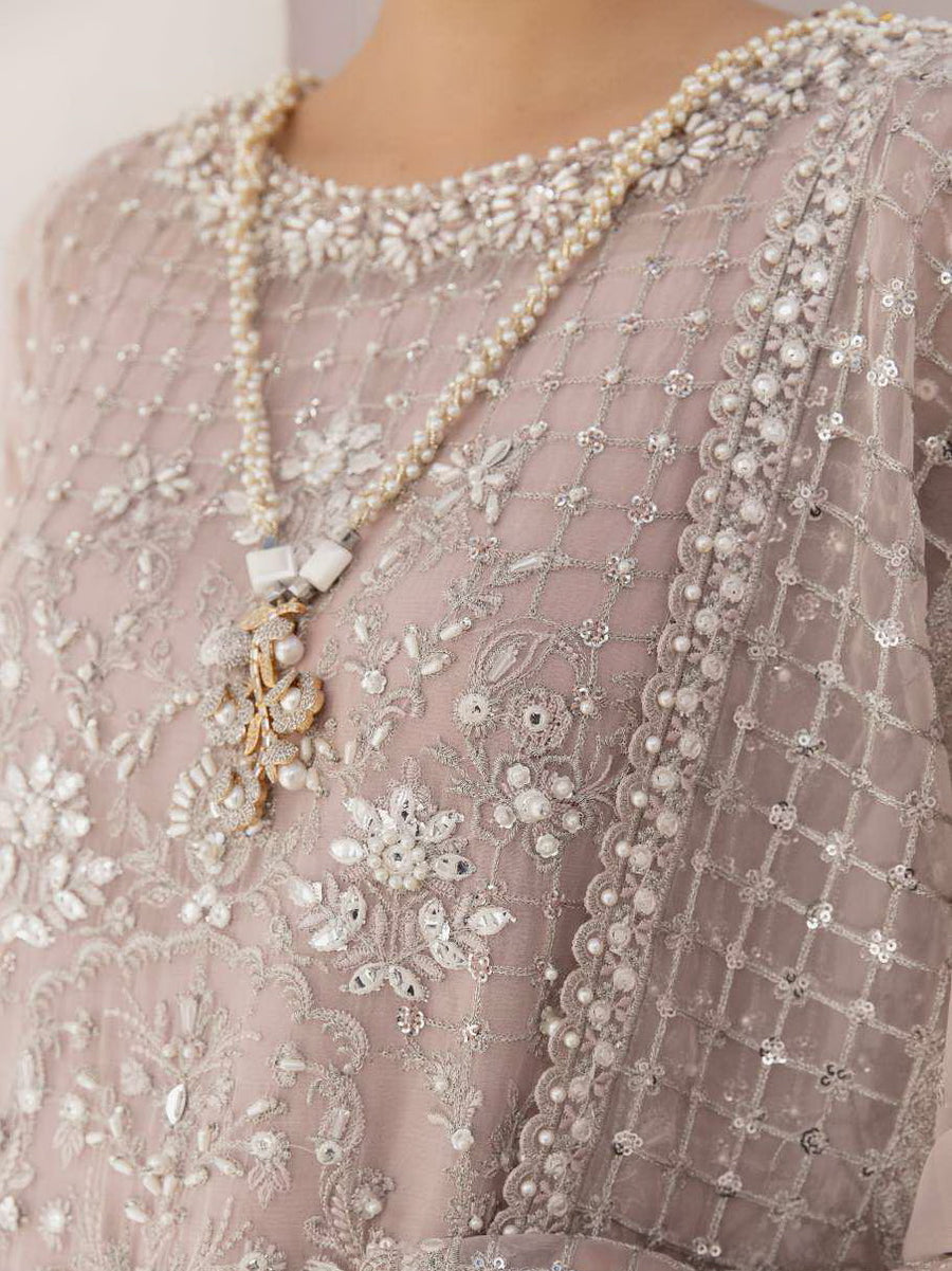 Baroque Chantelle Embroidered Chiffon Unstitched 3Piece BQU-CH11-D05