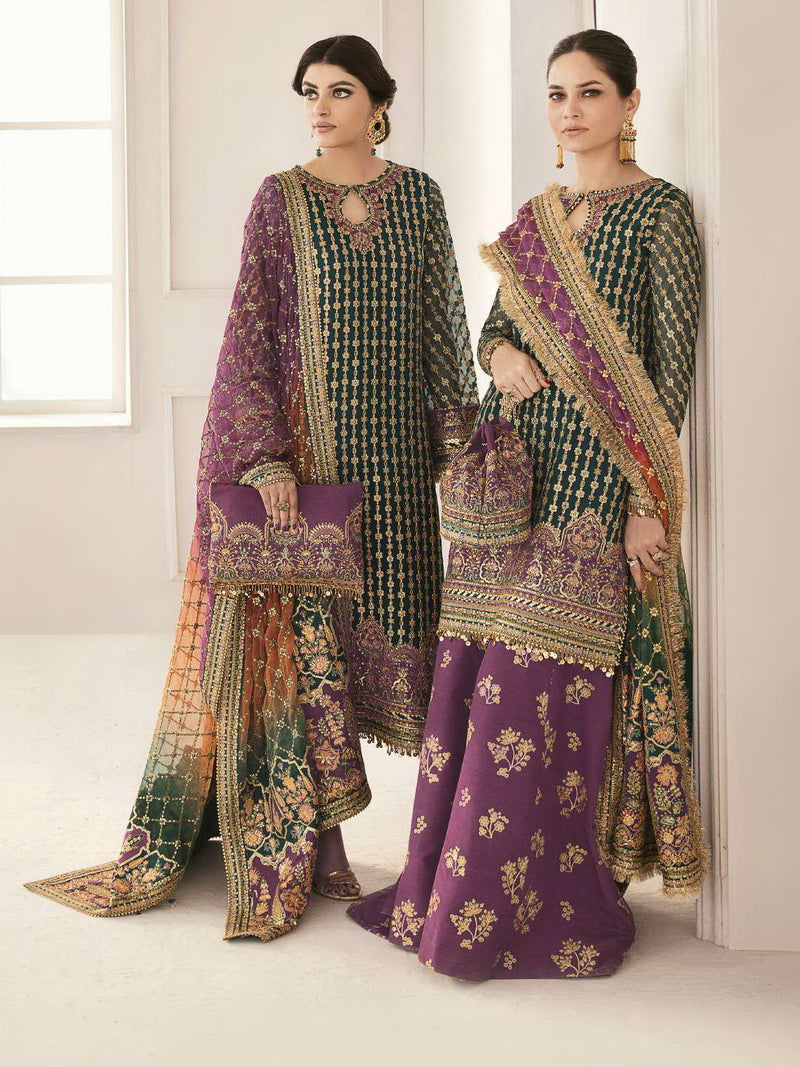 Baroque Chantelle Embroidered Chiffon Unstitched 3Piece BQU-CH11-D06