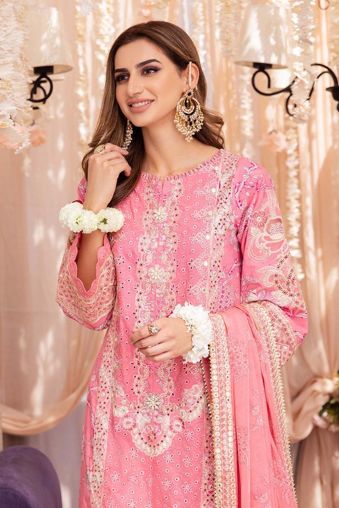 Charizma Signature Festive Embroidered Lawn Unstitched 3Pc Suit ED23-01