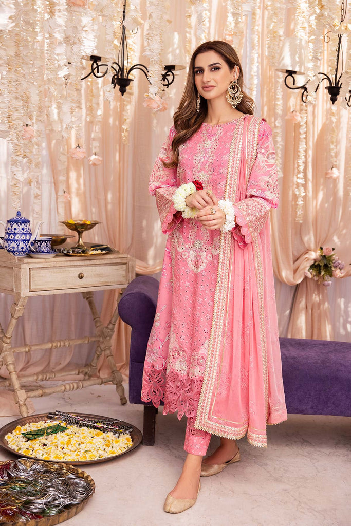 Charizma Signature Festive Embroidered Lawn Unstitched 3Pc Suit ED23-01