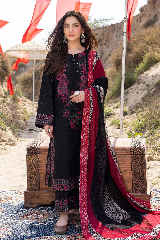 Charizma Signature Festive Embroidered Lawn Unstitched 3Pc Suit ED23-03
