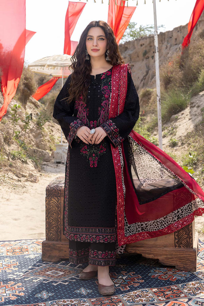 Charizma Signature Festive Embroidered Lawn Unstitched 3Pc Suit ED23-03