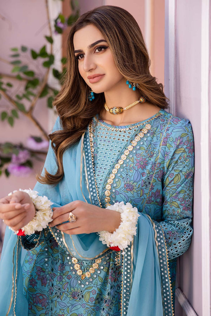 Charizma Signature Festive Embroidered Lawn Unstitched 3Pc Suit ED23-04