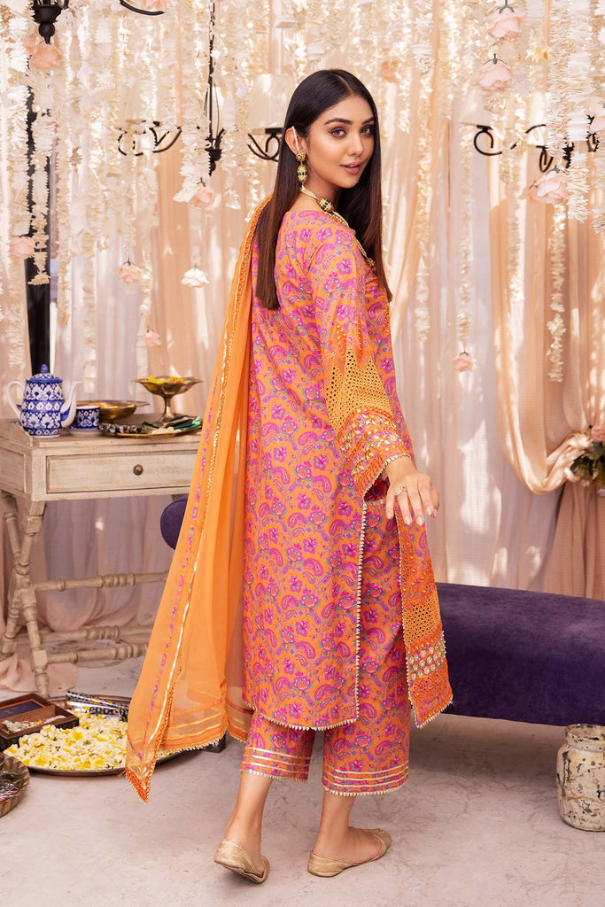 Charizma Signature Festive Embroidered Lawn Unstitched 3Pc Suit ED23-05