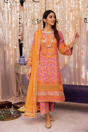 Charizma Signature Festive Embroidered Lawn Unstitched 3Pc Suit ED23-05