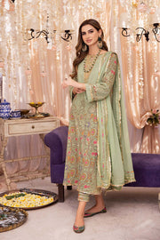 Charizma Signature Festive Embroidered Lawn Unstitched 3Pc Suit ED23-06
