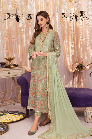 Charizma Signature Festive Embroidered Lawn Unstitched 3Pc Suit ED23-06