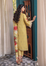 ELAF Premium Festive Chikankari Lawn 3Pc Suit EFC 7- Opulencia