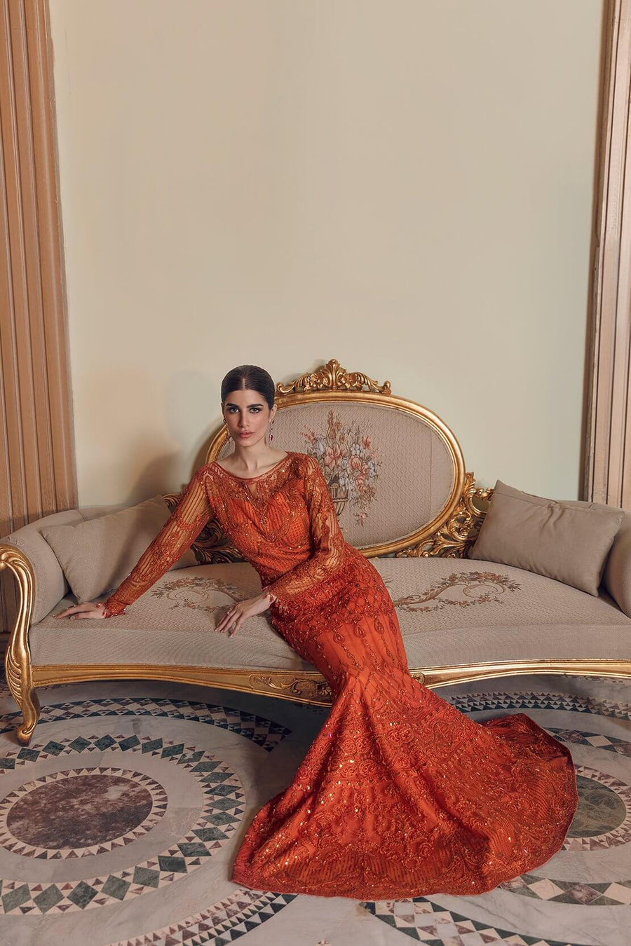 Reign Reignaissance Luxury Wedding Unstitched 3Pc Suit - EGAN - FaisalFabrics.pk