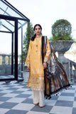 Erum Khan Eid Premium Lawn 3Pc Unstitched Suit EK-SL-04 GOLDEN GLORY