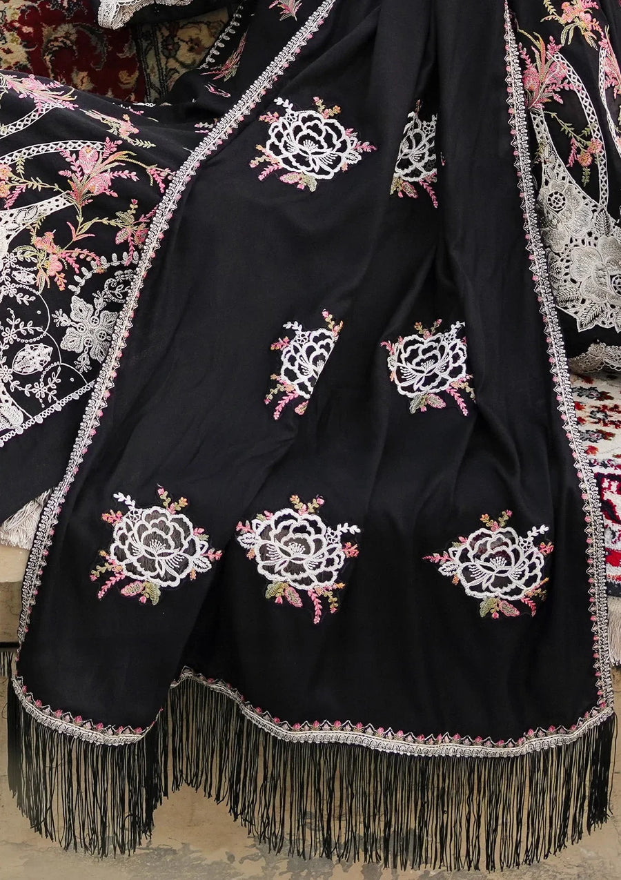Elaf Premium Embroidered Khaddar Unstitched 3Pc Suit EKW-2 BANAFSH