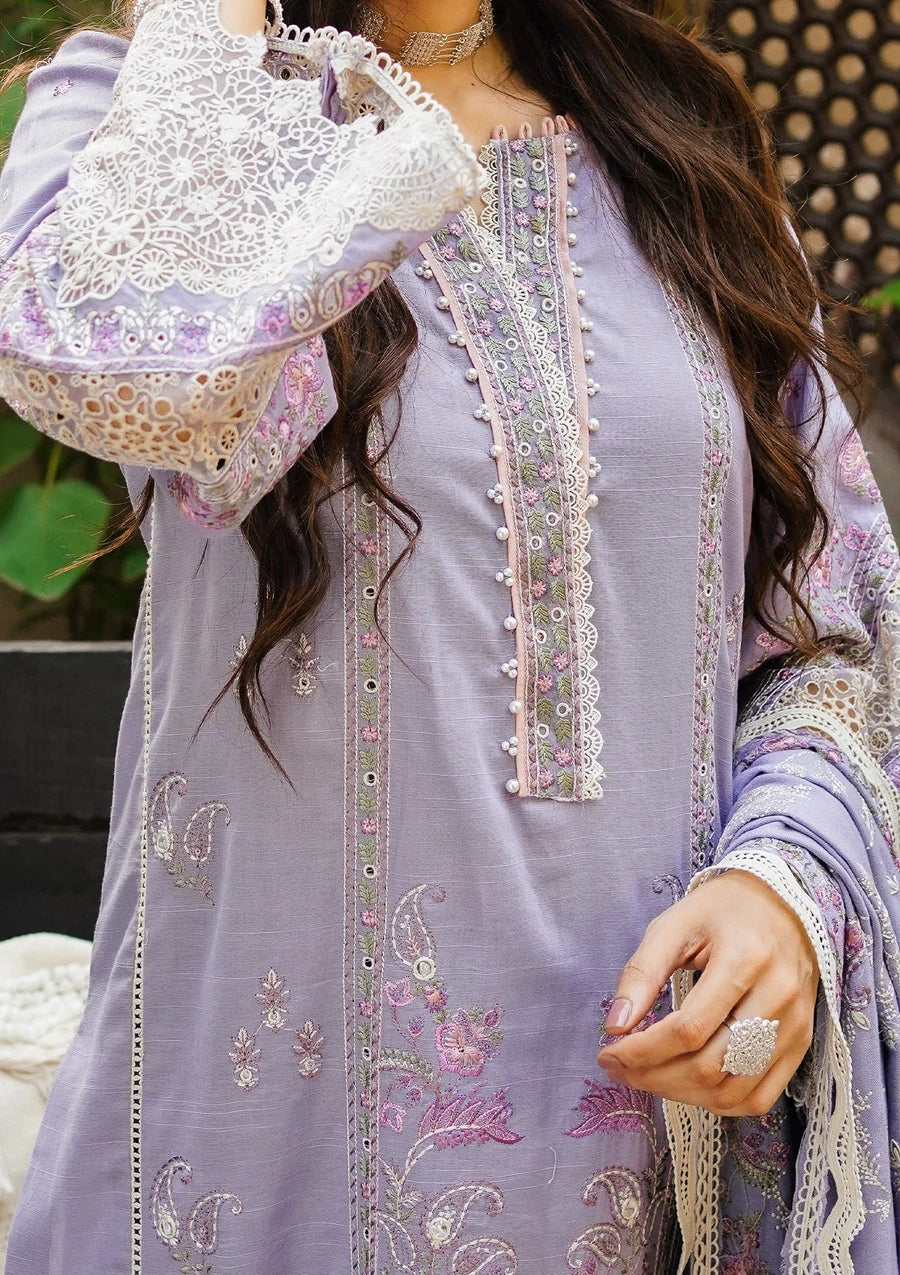 Elaf Premium Embroidered Khaddar Unstitched 3Pc Suit EKW-3 KHAWAB