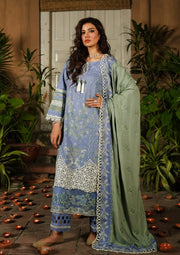 Elaf Premium Embroidered Khaddar Unstitched 3Pc Suit EKW-4B AFSANA