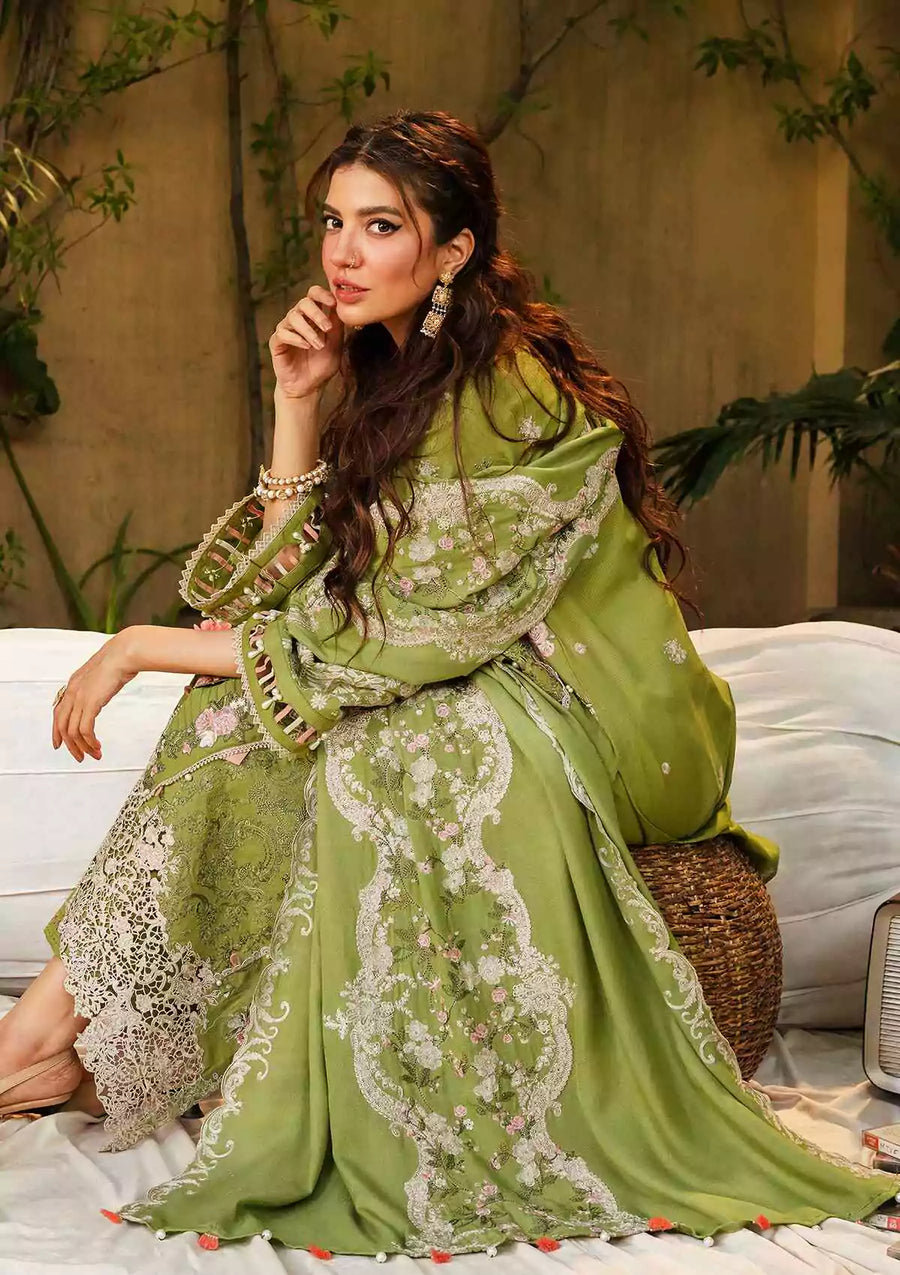 Elaf Premium Embroidered Khaddar Unstitched 3Pc Suit EKW-5 AABROO